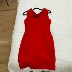Kate Spade Red Ruffle Dress
